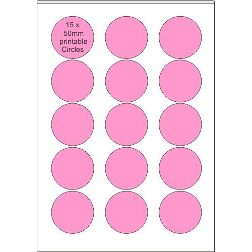 24 x A4 Printable Edible Icing Sheets with 15 Precut 50mm Circles per